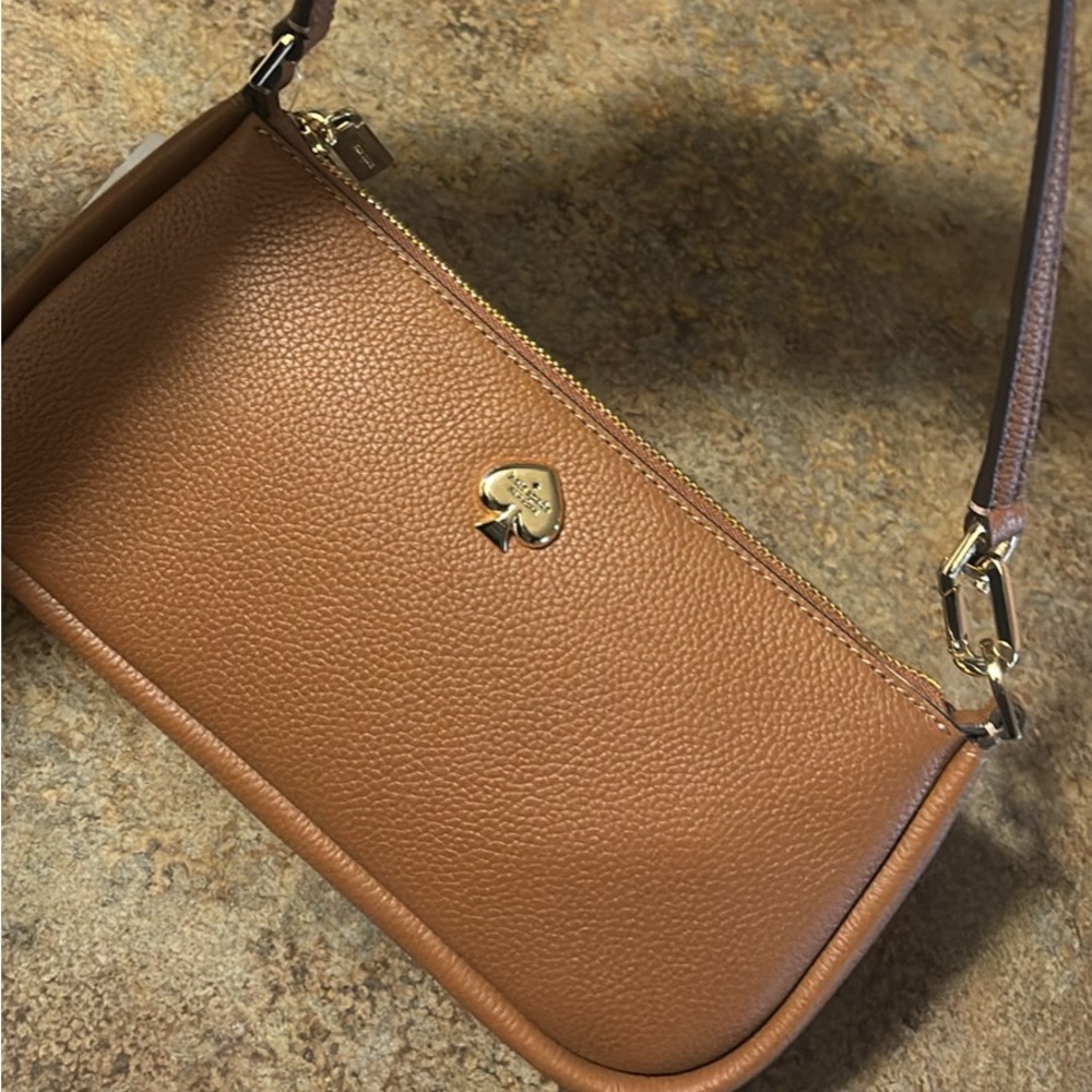 Kate Spade Tan Leather Shoulder Bag